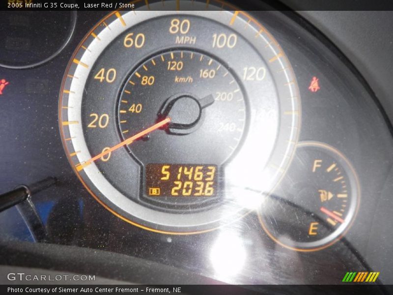 Laser Red / Stone 2005 Infiniti G 35 Coupe