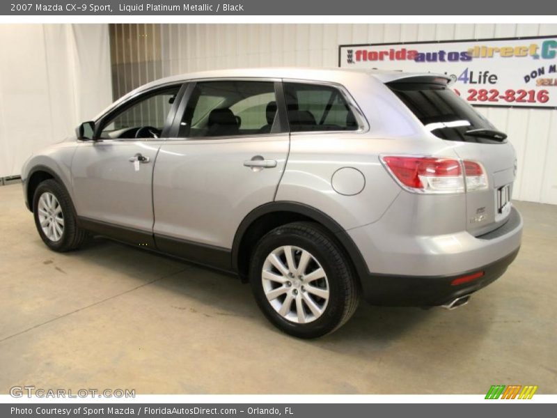 Liquid Platinum Metallic / Black 2007 Mazda CX-9 Sport