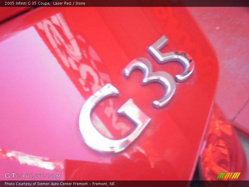 Laser Red / Stone 2005 Infiniti G 35 Coupe