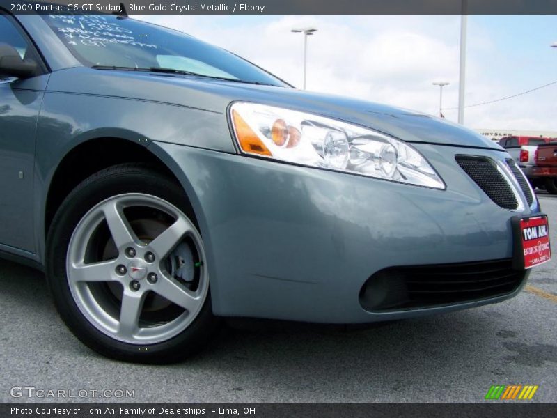 Blue Gold Crystal Metallic / Ebony 2009 Pontiac G6 GT Sedan