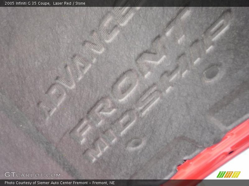 Laser Red / Stone 2005 Infiniti G 35 Coupe