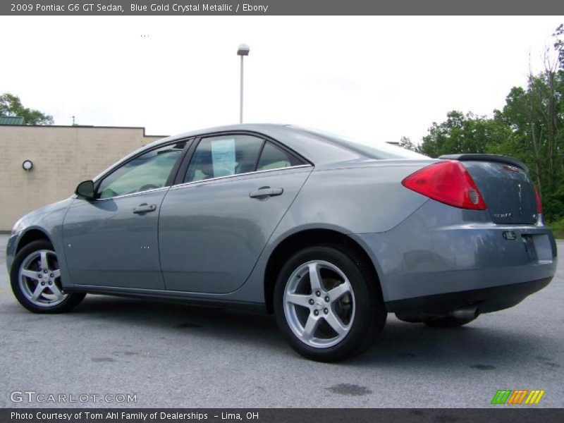 Blue Gold Crystal Metallic / Ebony 2009 Pontiac G6 GT Sedan