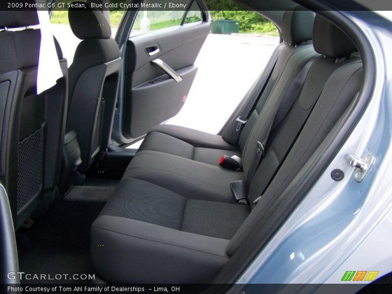 Blue Gold Crystal Metallic / Ebony 2009 Pontiac G6 GT Sedan