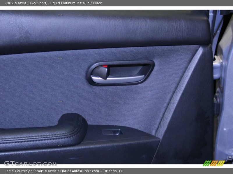 Liquid Platinum Metallic / Black 2007 Mazda CX-9 Sport