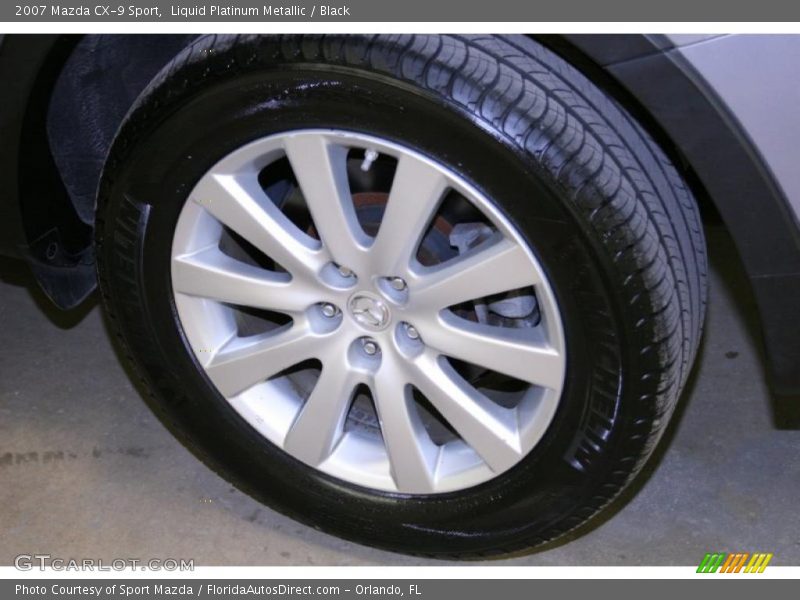 Liquid Platinum Metallic / Black 2007 Mazda CX-9 Sport
