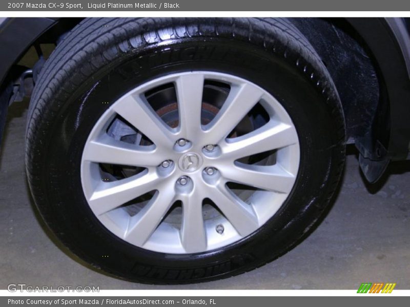Liquid Platinum Metallic / Black 2007 Mazda CX-9 Sport