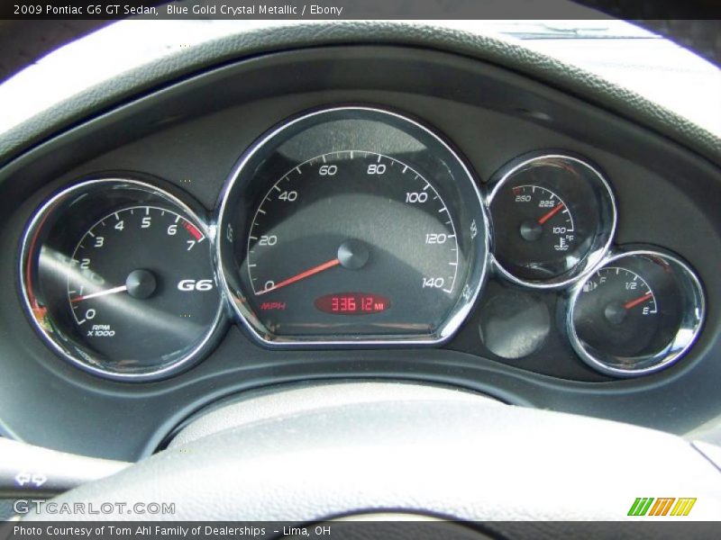 Blue Gold Crystal Metallic / Ebony 2009 Pontiac G6 GT Sedan