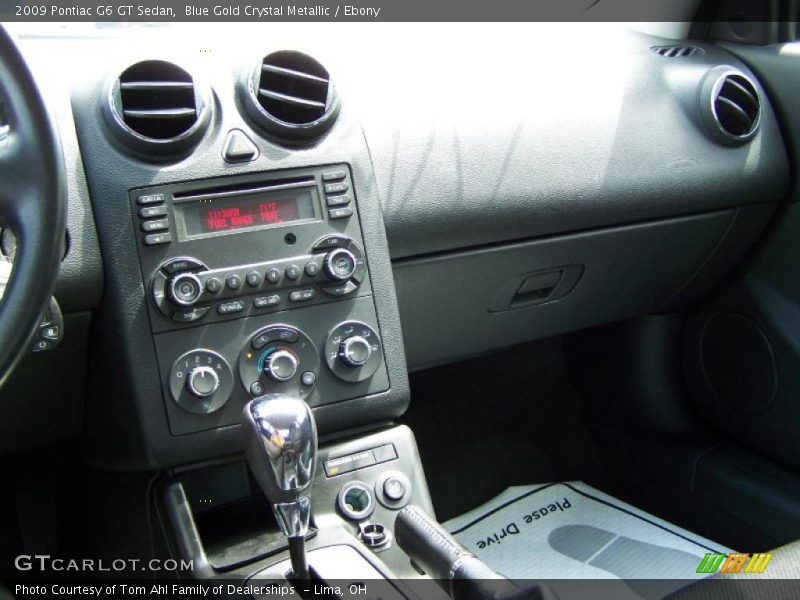 Blue Gold Crystal Metallic / Ebony 2009 Pontiac G6 GT Sedan