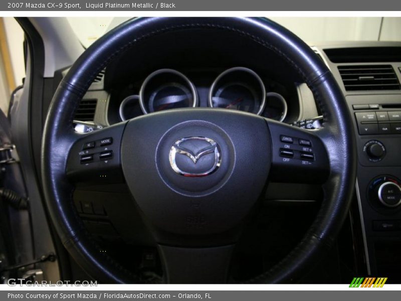Liquid Platinum Metallic / Black 2007 Mazda CX-9 Sport