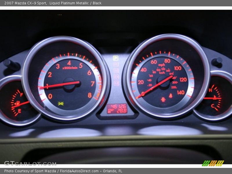 Liquid Platinum Metallic / Black 2007 Mazda CX-9 Sport