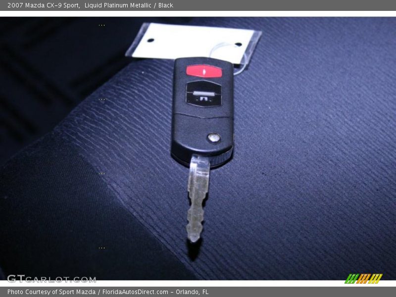 Liquid Platinum Metallic / Black 2007 Mazda CX-9 Sport