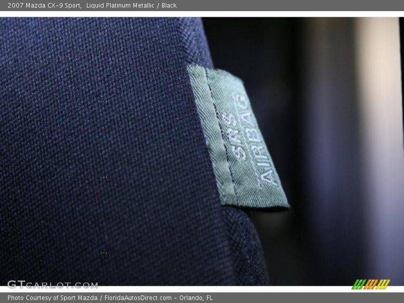 Liquid Platinum Metallic / Black 2007 Mazda CX-9 Sport