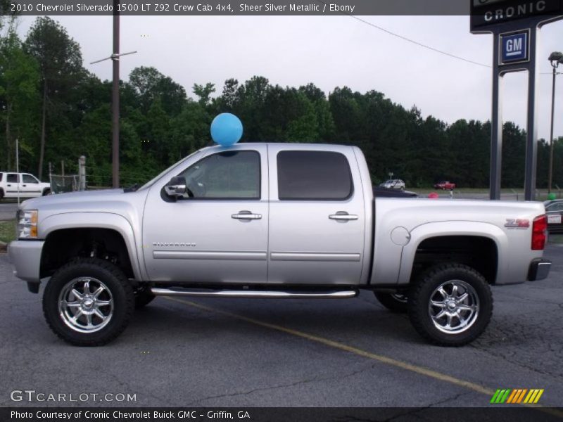 Sheer Silver Metallic / Ebony 2010 Chevrolet Silverado 1500 LT Z92 Crew Cab 4x4