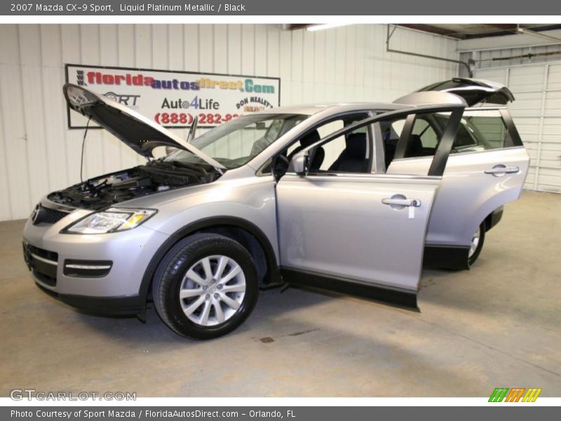 Liquid Platinum Metallic / Black 2007 Mazda CX-9 Sport