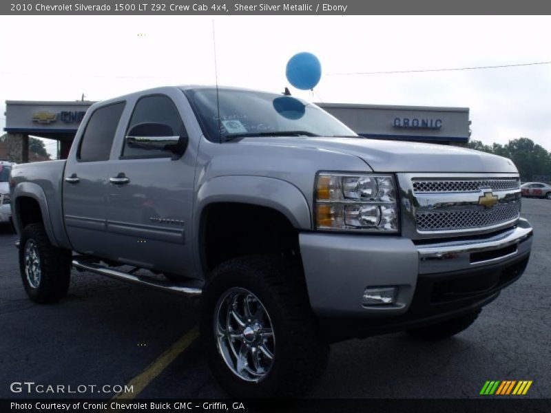 Sheer Silver Metallic / Ebony 2010 Chevrolet Silverado 1500 LT Z92 Crew Cab 4x4