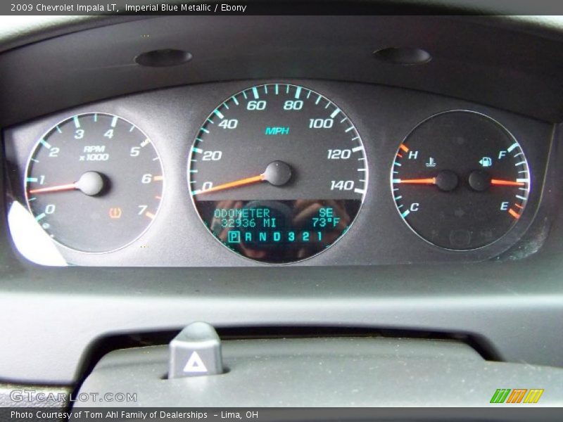 Imperial Blue Metallic / Ebony 2009 Chevrolet Impala LT