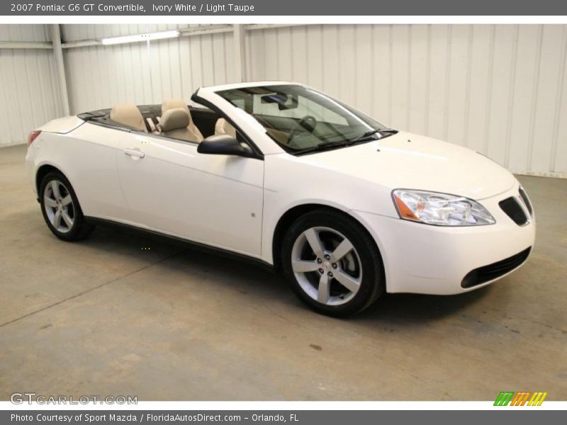 Ivory White / Light Taupe 2007 Pontiac G6 GT Convertible
