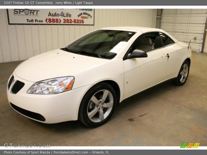 Ivory White / Light Taupe 2007 Pontiac G6 GT Convertible