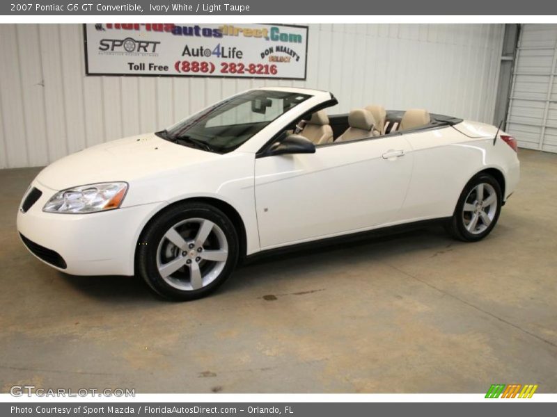 Ivory White / Light Taupe 2007 Pontiac G6 GT Convertible
