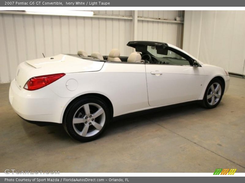 Ivory White / Light Taupe 2007 Pontiac G6 GT Convertible