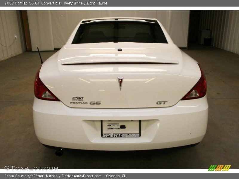 Ivory White / Light Taupe 2007 Pontiac G6 GT Convertible