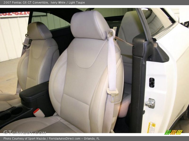 Ivory White / Light Taupe 2007 Pontiac G6 GT Convertible