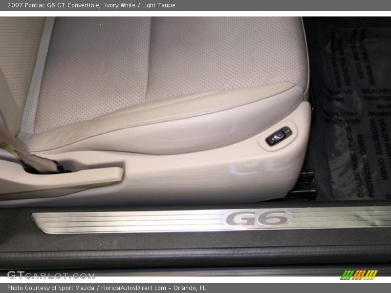 Ivory White / Light Taupe 2007 Pontiac G6 GT Convertible