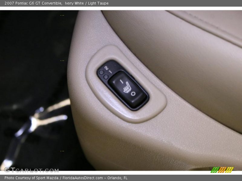 Ivory White / Light Taupe 2007 Pontiac G6 GT Convertible