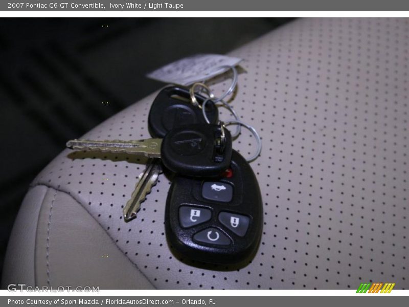 Ivory White / Light Taupe 2007 Pontiac G6 GT Convertible