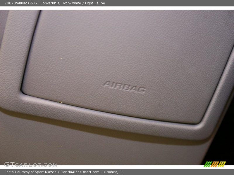 Ivory White / Light Taupe 2007 Pontiac G6 GT Convertible