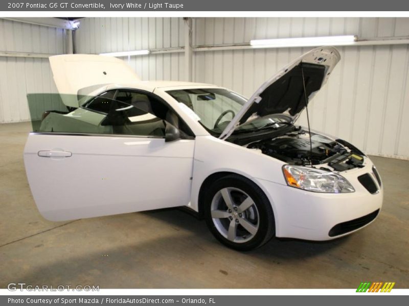 Ivory White / Light Taupe 2007 Pontiac G6 GT Convertible