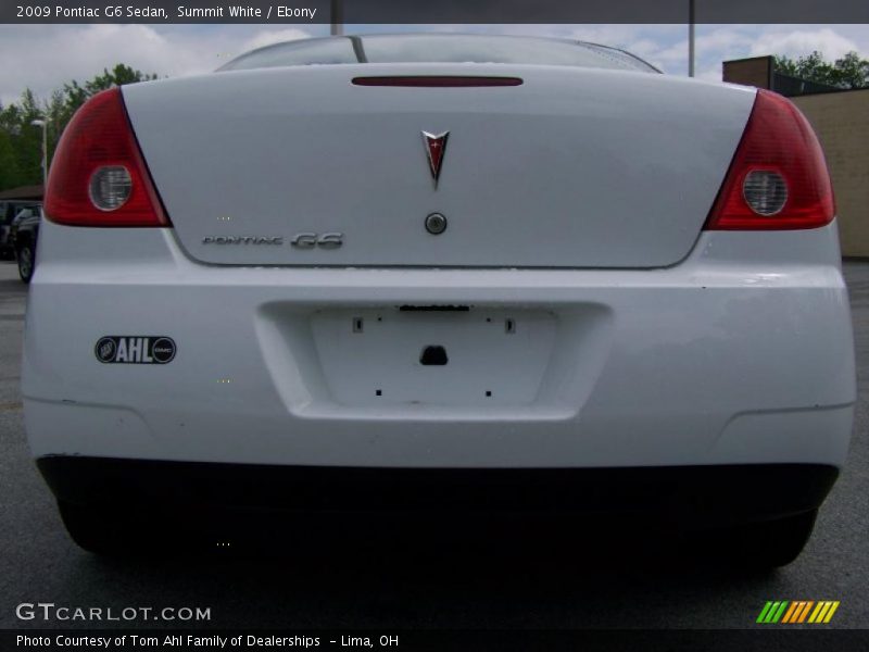 Summit White / Ebony 2009 Pontiac G6 Sedan