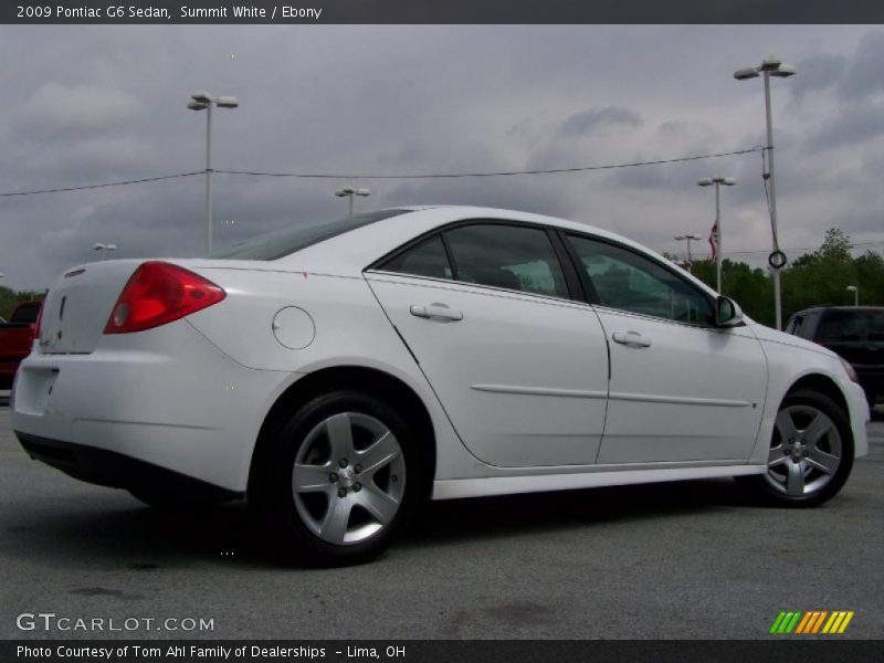 Summit White / Ebony 2009 Pontiac G6 Sedan
