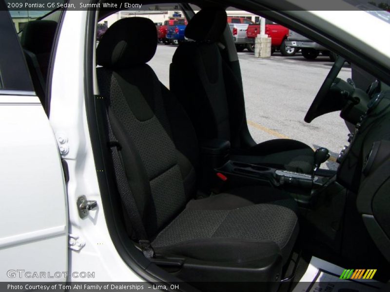 Summit White / Ebony 2009 Pontiac G6 Sedan