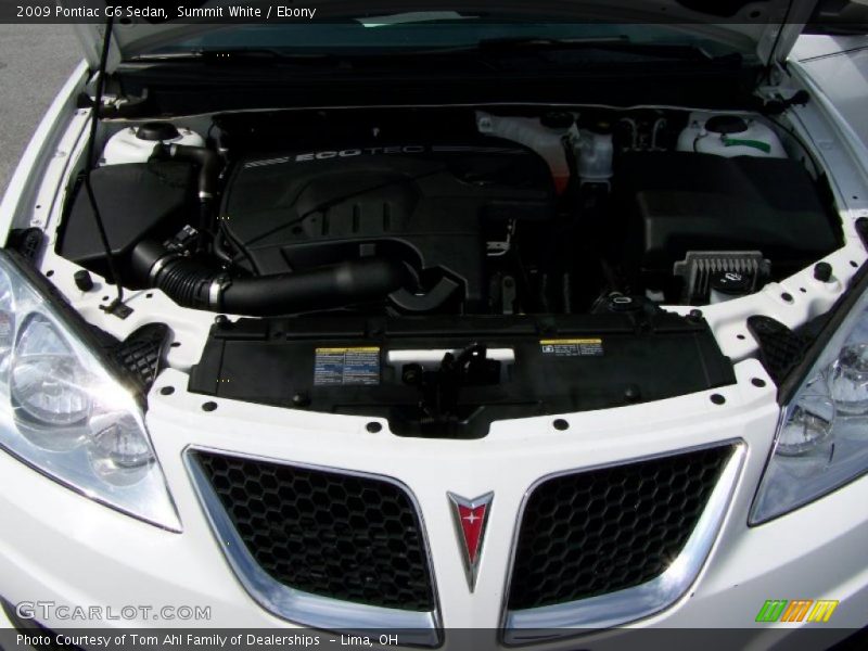 Summit White / Ebony 2009 Pontiac G6 Sedan