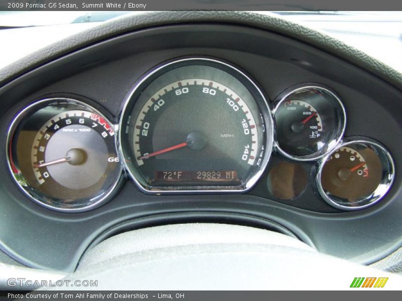Summit White / Ebony 2009 Pontiac G6 Sedan