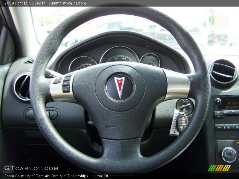 Summit White / Ebony 2009 Pontiac G6 Sedan