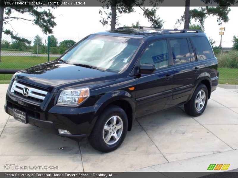 Formal Black / Saddle 2007 Honda Pilot EX-L