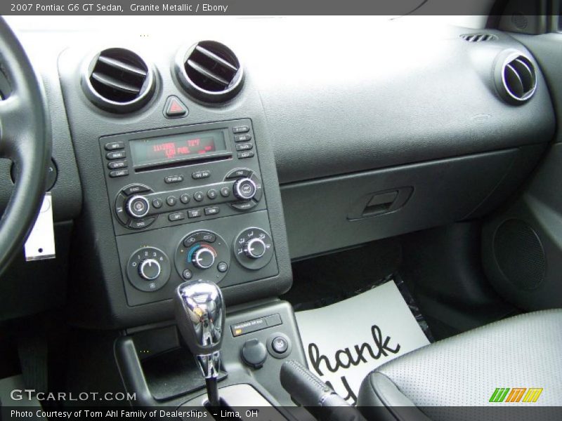 Granite Metallic / Ebony 2007 Pontiac G6 GT Sedan