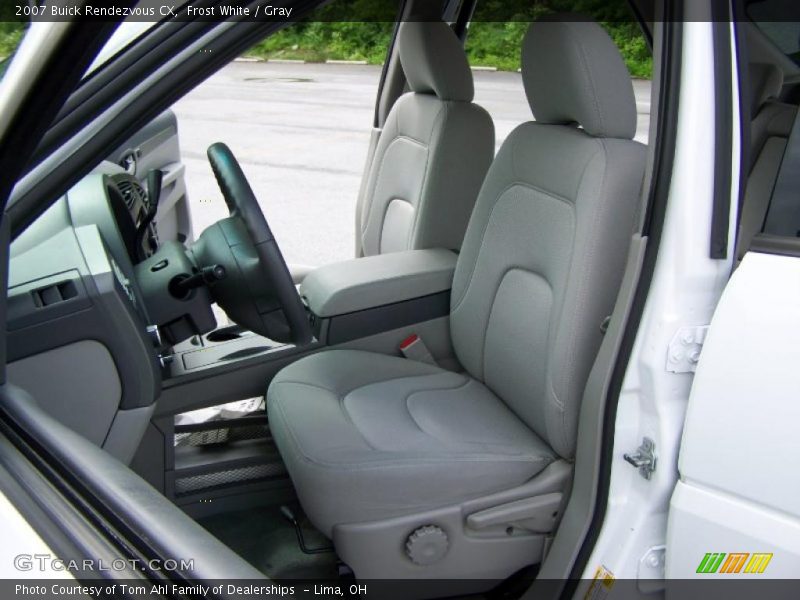 Frost White / Gray 2007 Buick Rendezvous CX