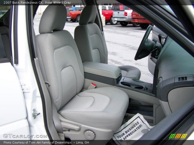 Frost White / Gray 2007 Buick Rendezvous CX