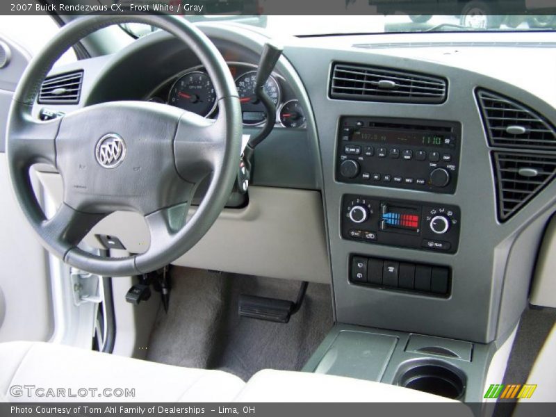 Frost White / Gray 2007 Buick Rendezvous CX