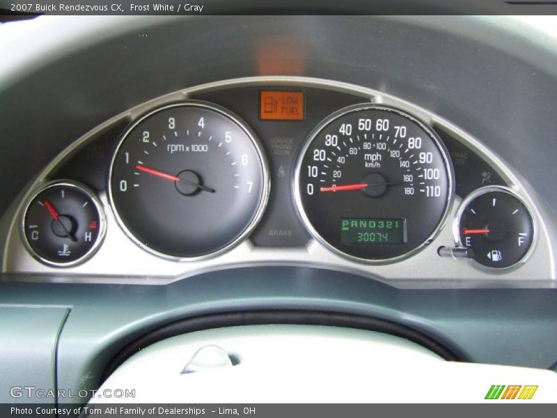 Frost White / Gray 2007 Buick Rendezvous CX