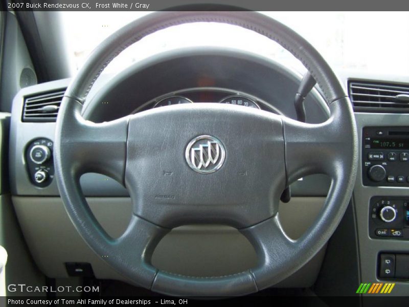 Frost White / Gray 2007 Buick Rendezvous CX