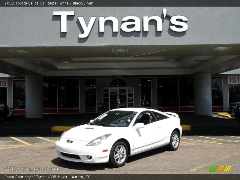 Super White / Black/Silver 2002 Toyota Celica GT