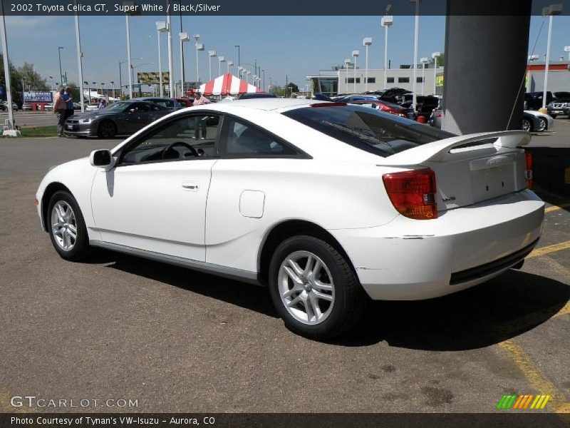 Super White / Black/Silver 2002 Toyota Celica GT