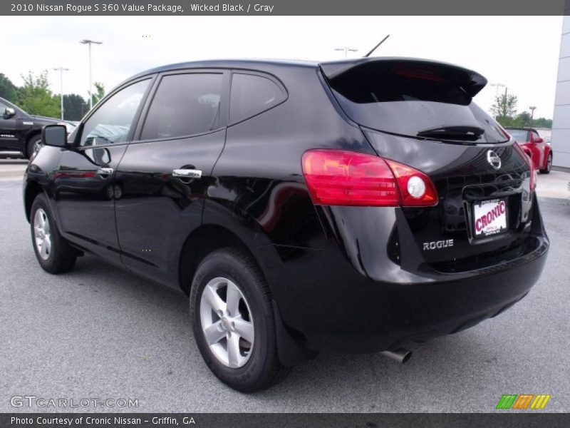 Wicked Black / Gray 2010 Nissan Rogue S 360 Value Package