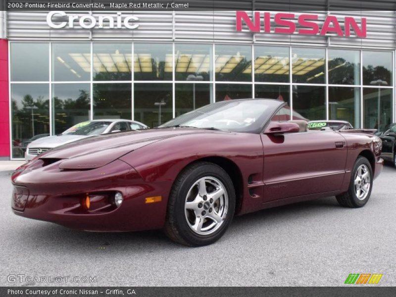Maple Red Metallic / Camel 2002 Pontiac Firebird Convertible
