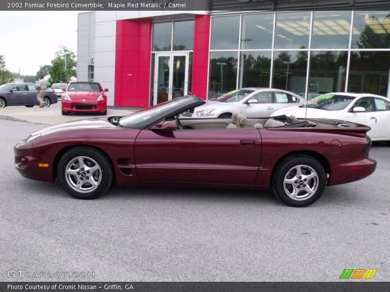 Maple Red Metallic / Camel 2002 Pontiac Firebird Convertible