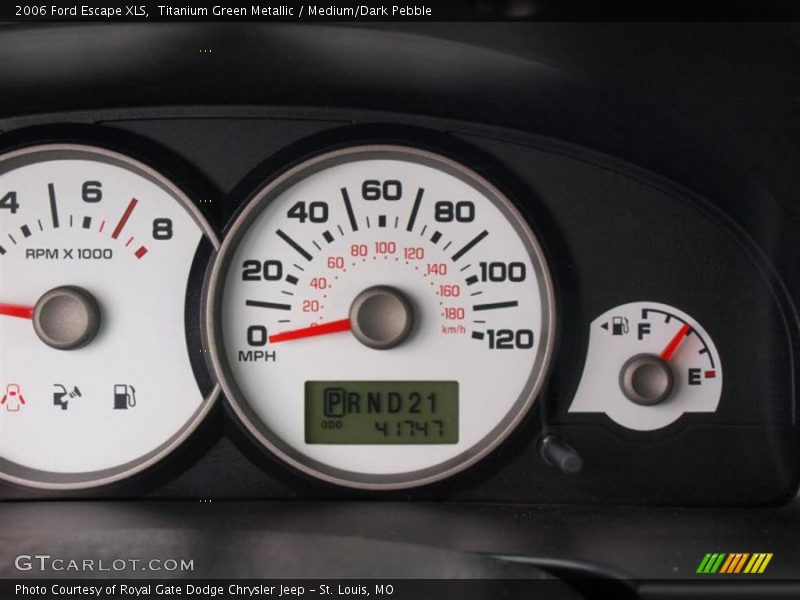 Titanium Green Metallic / Medium/Dark Pebble 2006 Ford Escape XLS